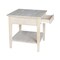 International Concepts Rectangle Spencer End Table, 24 W, 24 L, 25 in H, Wood, Unfinished OT-8E - alternate 3